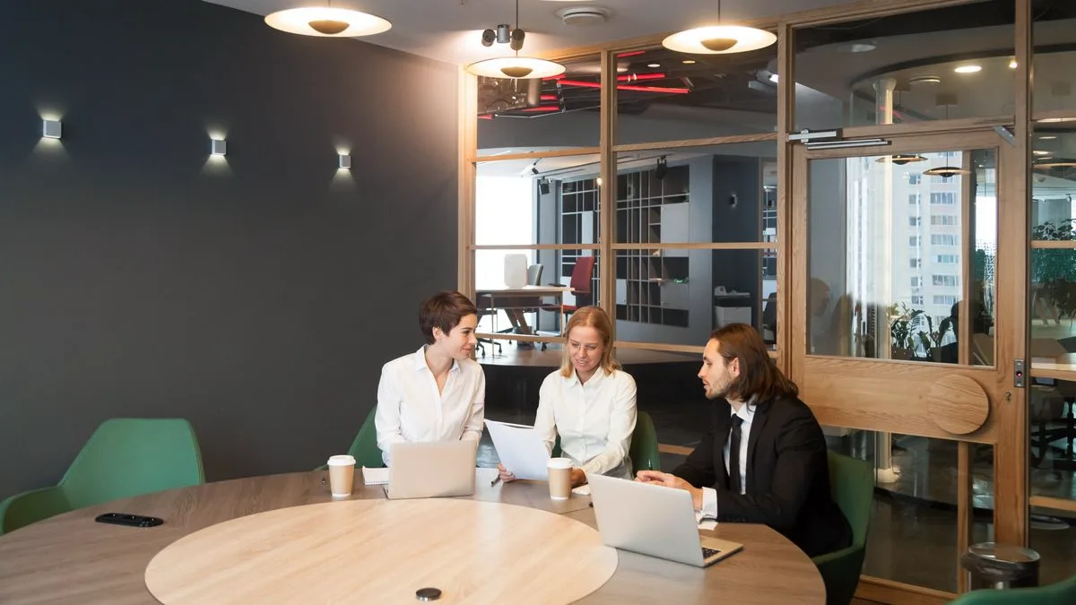 Professional Services businesses in Dallas–Fort Worth, futuristic holographic illustration